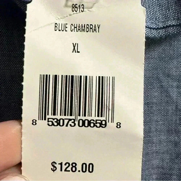 Men’s The Blue Shirt Shop Chambray Button Down Shirt XL - Picture 4 of 6